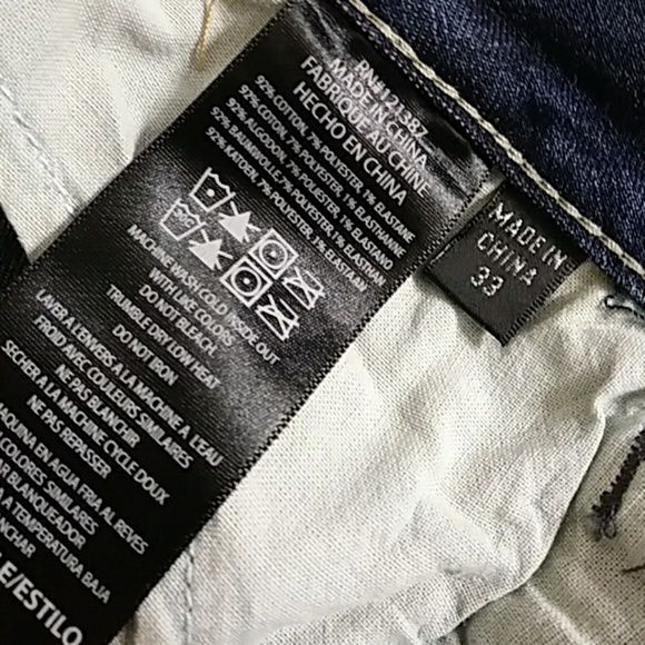 Yummie Tummie Straight Leg Jeans Size 33 - Picture 3 of 4